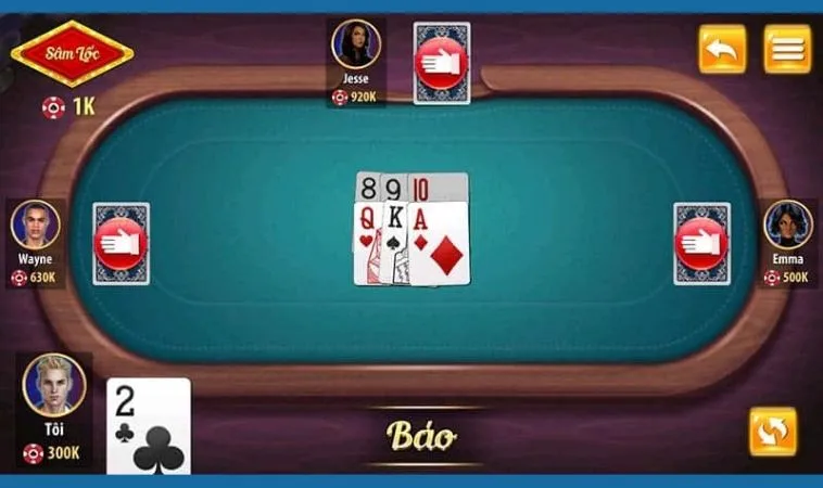 Chinh Phục Cách Chơi Sâm Lốc MMLive Với Bí Kíp Từ Các Cao Thủ 2 Giao diện chơi Sâm Lốc MMLive