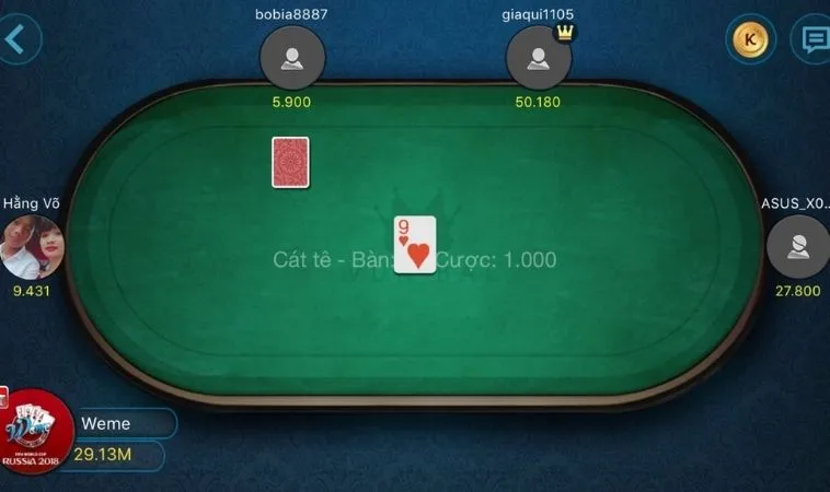 Bàn chơi Sắc Tê MMLive